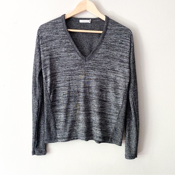 rag & bone Tops - Rag and Bone Multicolour Casual V-Neck Long Sleeve Top XXS